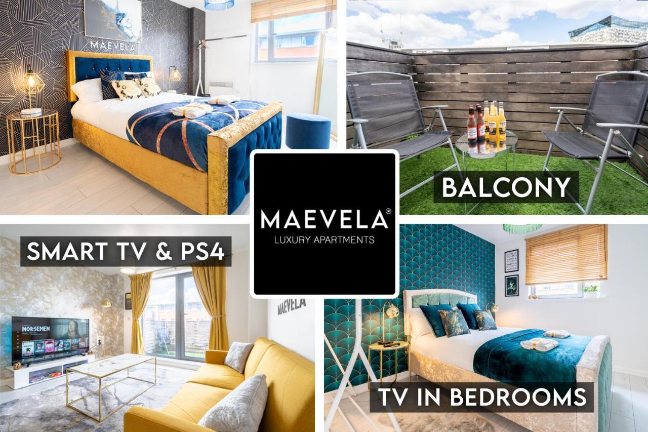 Maevela Apartments - Ultra Lavish Luxury 2 Bed Apartment City Centre - With Balcony - Free Secure Parking - Ps4 & Smart Tv'S Birmingham Buitenkant foto